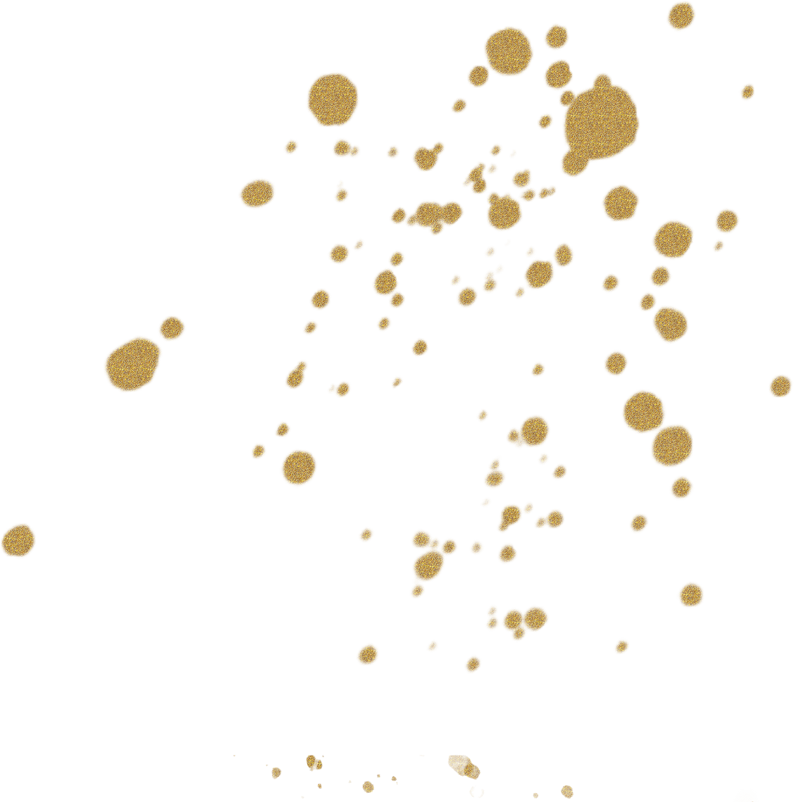 Gold glitter dots